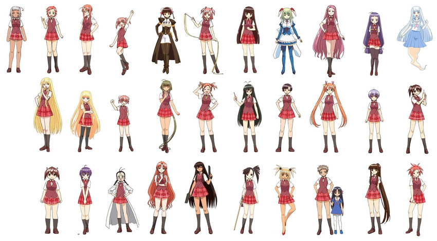 32girls 6+girls aisaka_sayo akashi_yuuna asakura_kazumi ayase_yue blond_hair blonde_hair chao_lingshen cocone cocone_fatima_rosa dark_skin evangeline_a_k_mcdowell everyone hakase_satomi hasegawa_chisame highres izumi_ako kagurazaka_asuna kakizaki_misa karakuri_chachamaru kasuga_misora kodansha konoe_konoka kufei kugimiya_madoka legs mahou_sensei_negima mahou_sensei_negima! miyazaki_nodoka multiple_girls murakami_natsumi naba_chizuru nagase_kaede narutaki_fumika narutaki_fuuka ookouchi_akira sakurazaki_setsuna saotome_haruna sasaki_makie shiina_sakurako tatsumiya_mana yotsuba_satsuki young younger yukihiro_ayaka zazie_rainyday