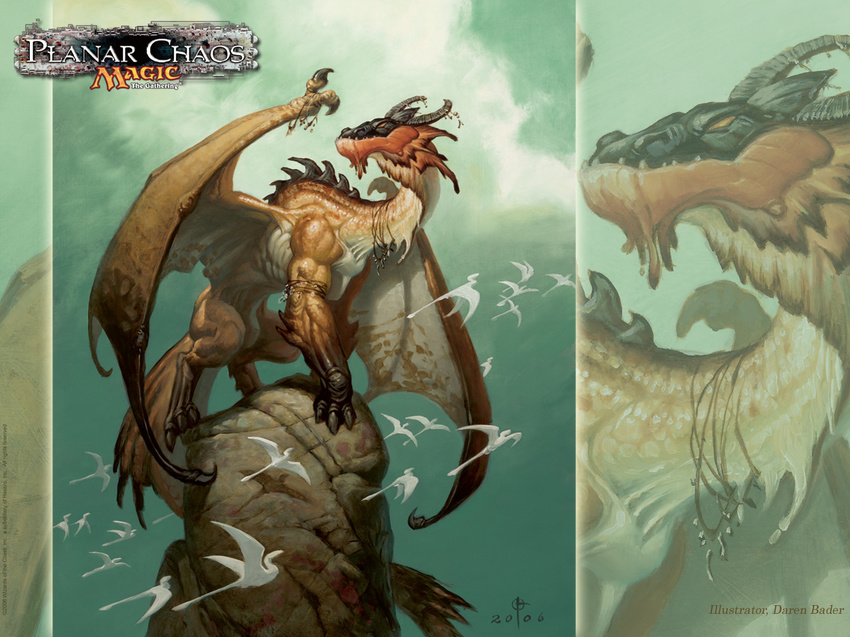 brown daren_bader dragon feral magic_the_gathering male oros_the_avenger scalie solo wings