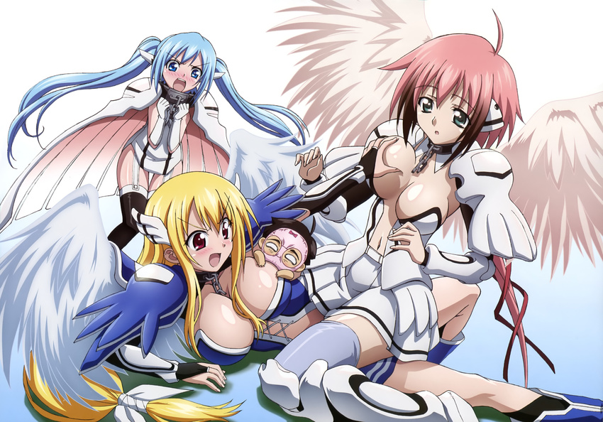 angel astraea blush breast_grab ikaros nymph panties sakurai_tomoki sora_no_otoshimono underwear wings