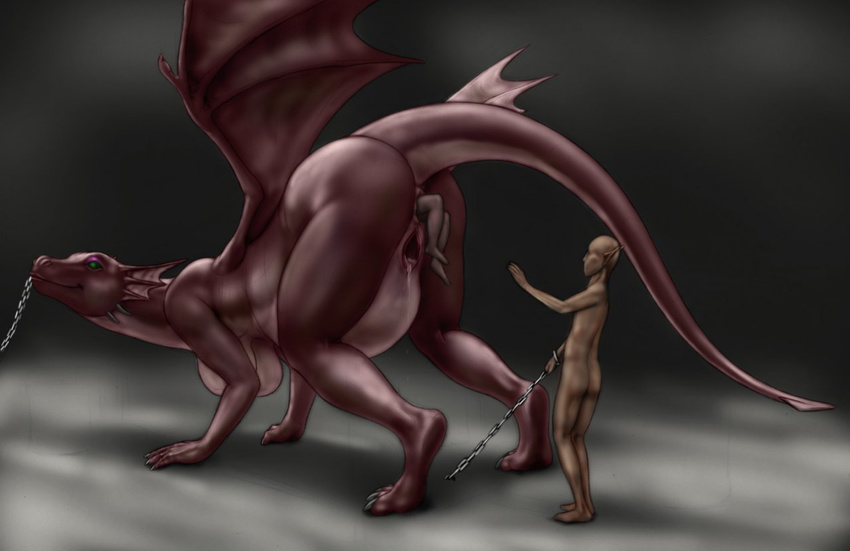 anal_insertion anal_penetration anal_vore anus breasts butt digitigrade dragon elf female feral gaping gaping_pussy insertion meany_beany meanybeany penetration pussy pussy_juice size_difference unbirthing vore wings