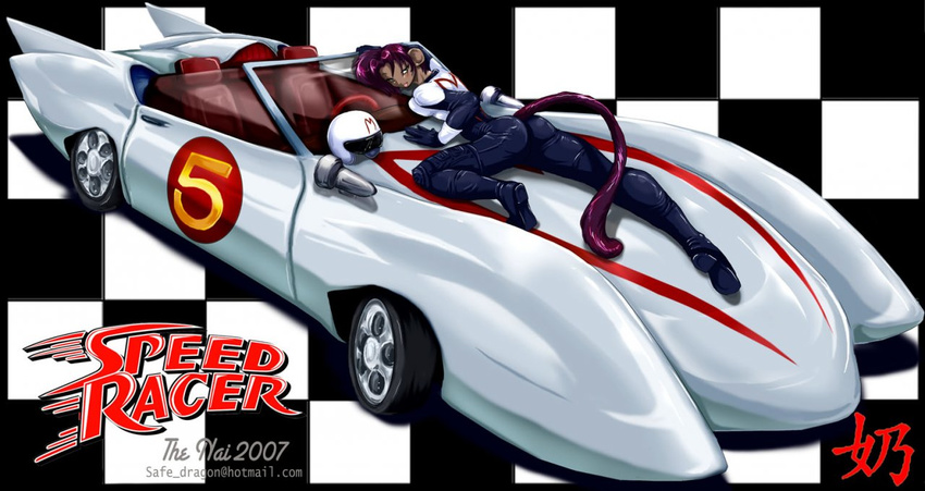 car cosplay female monkey nai-chan speed_racer
