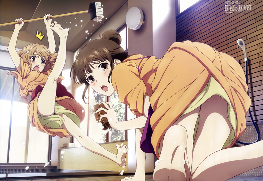 brown_hair hanasaku_iroha japanese_clothes matsumae_ohana scan tagme