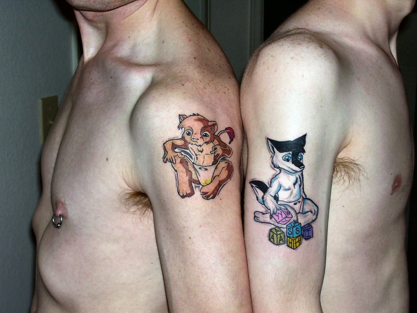 couple cub drama human infantilism kill_it_with_fire male photo piercing real taking_it_way_too_far tattoo what