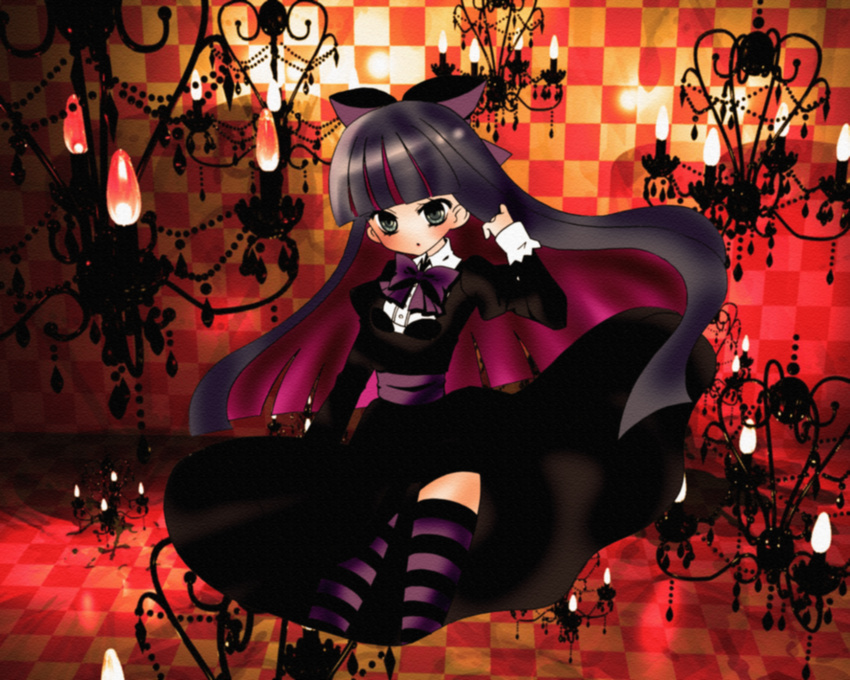 blush dress goth gothic highres panty_&amp;_stocking_with_garterbelt stocking_(character) stocking_(psg)