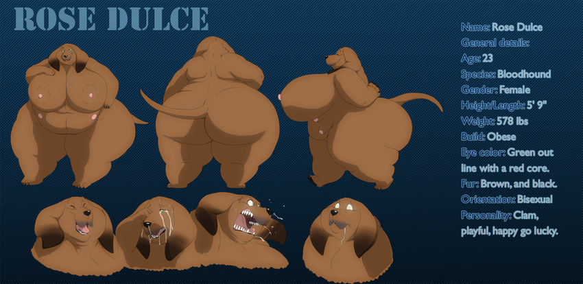 canine chubby clam fat female gillpanda gillpanda_(artist) mammal morbidly_obese obese overweight typo