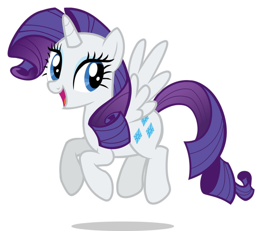 equine eyeshadow female feral friendship_is_magic hi_res horn horse makeup mammal my_little_pony rarity_(mlp) solo unknown_artist winged_unicorn wings