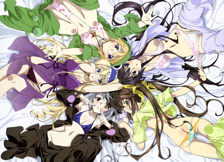 bra cecilia_alcott charlotte_dunois fang_linyin infinite_stratos laura_bodewig panties shinonono_houki underwear