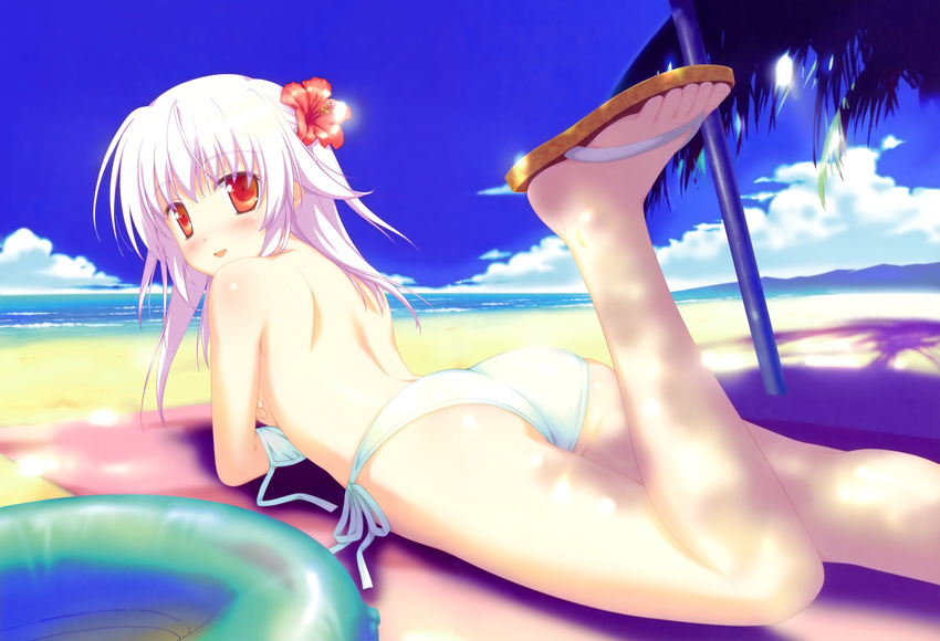 ass beach bikini hoshizora_no_memoria ototsu_yume shida_kazuhiro swimsuit topless