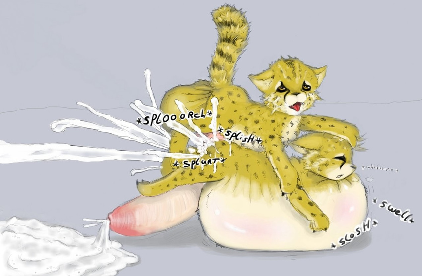 anal_penetration big_penis blush cheetah cub cum cum_hose cum_inflation cum_inside cum_pool cumshot excessive_cum feline feral gay hexxy hyper inflation jamii large_penis male mammal messy onomatopoeia orgasm penetration penis size_difference sound_effects uncut what_has_science_done young