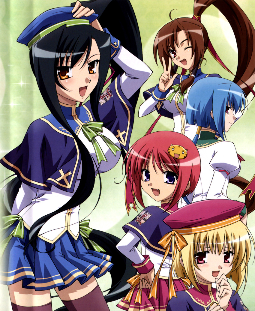 bachou chouhi chouun crease kanu koihime_musou koumei school_uniform tagme