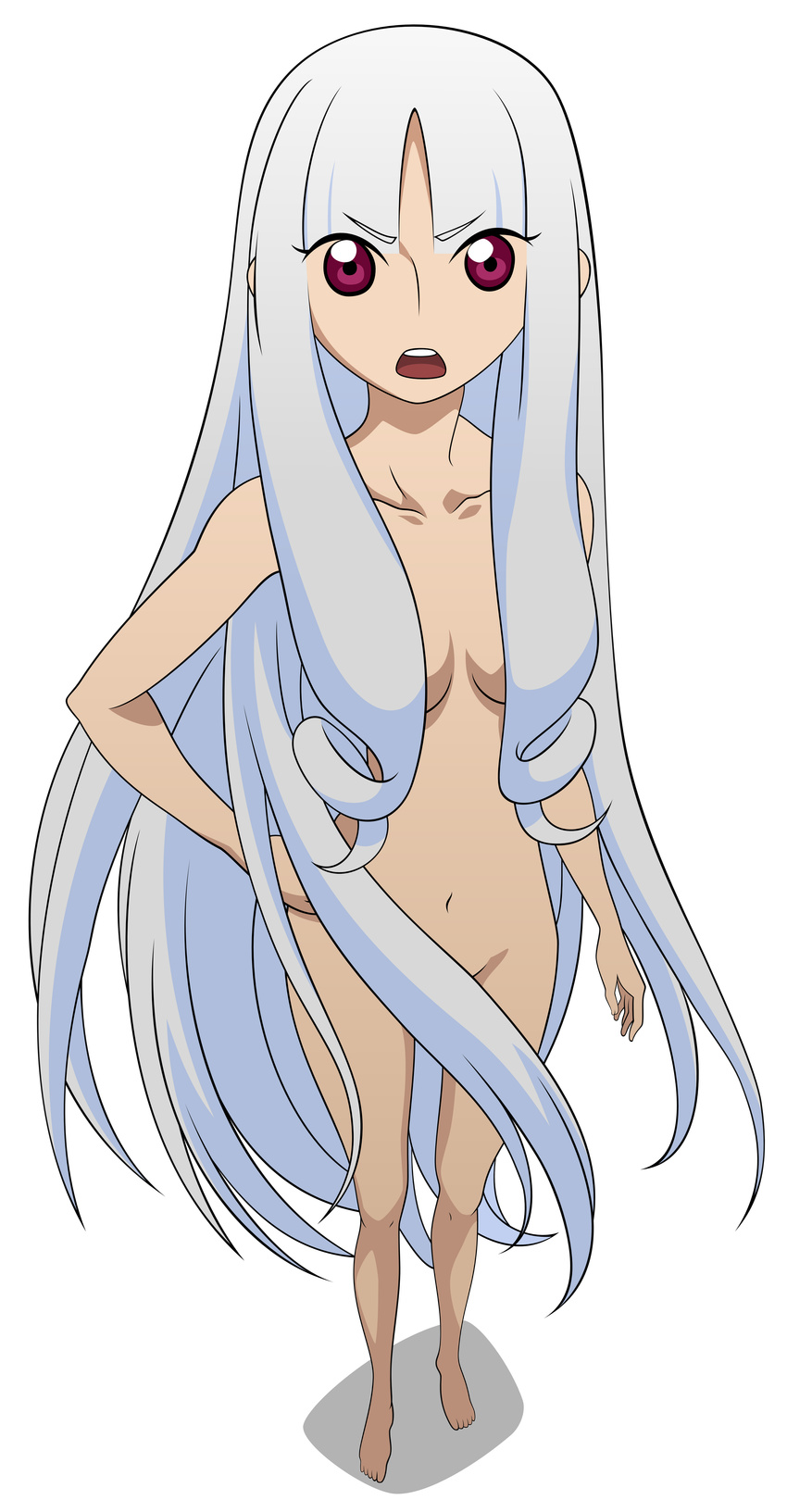 extraction katanagatari nude togame transparent_png vector vector_trace