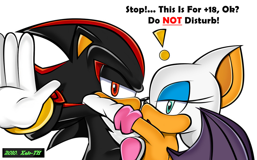 animals couple green_eyes kiss red_eyes rouge_the_bat shadow_the_hedgehog sonic_the_hedgehog watermark
