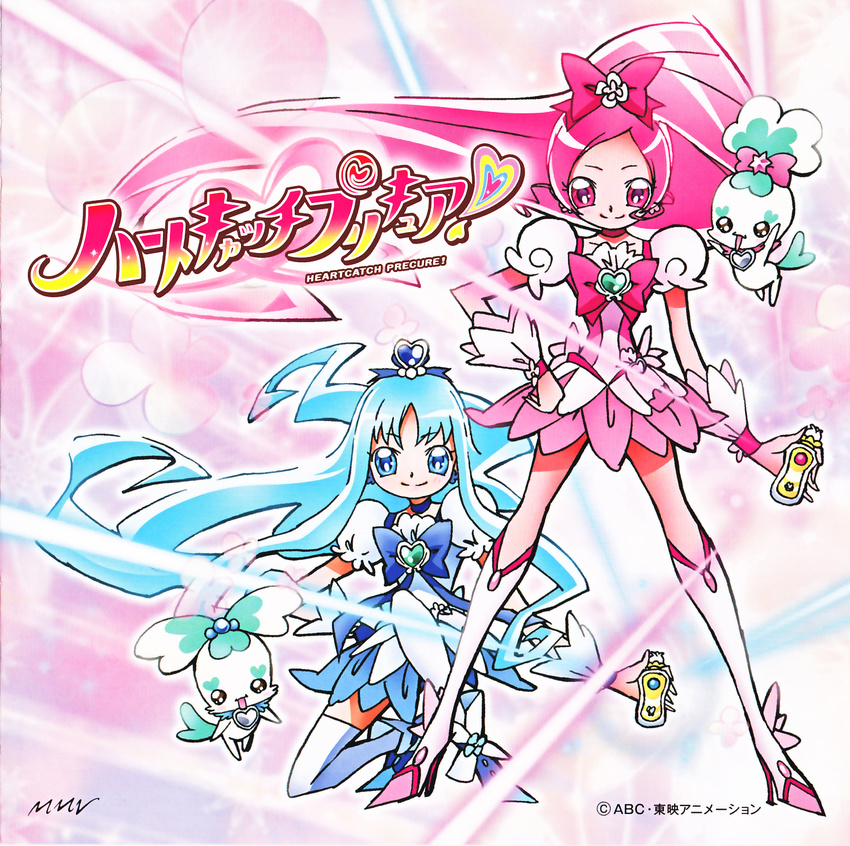 coffret disc_cover hanasaki_tsubomi heartcatch_pretty_cure! kurumi_erika pretty_cure shypre thighhighs