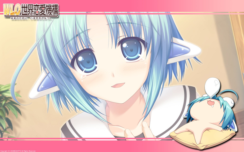 akabeisoft2 alpha asami_asami chibi ina_(w.l.o._sekai_renai_kikou) nude w.l.o._sekai_renai_kikou wallpaper