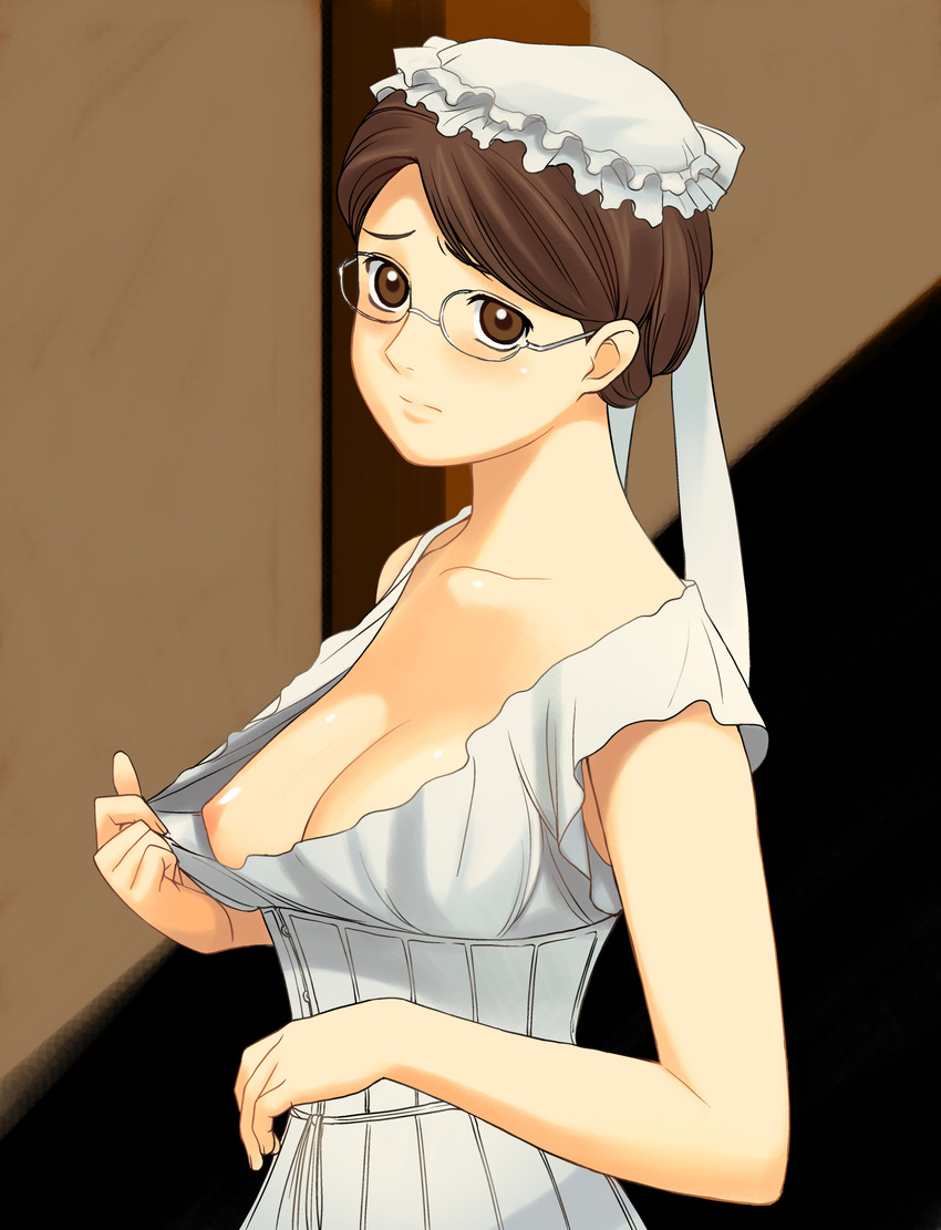 cleavage emma initial-g megane nipples oppai victorian_romance_emma