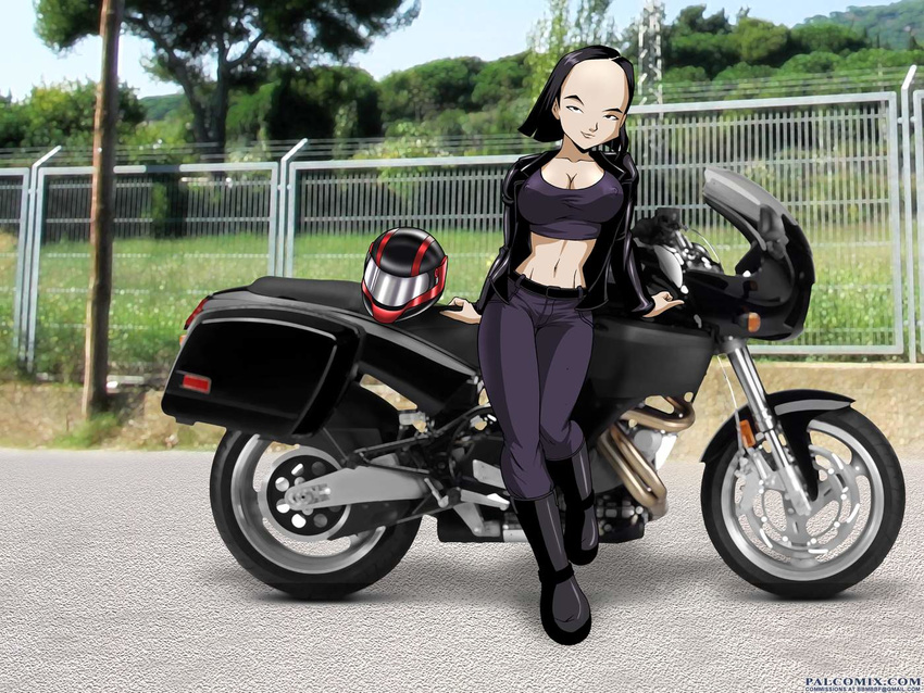 breasts code_lyoko fayt happy large_breasts motorcycle nice oppai sexy smirk tits yumi