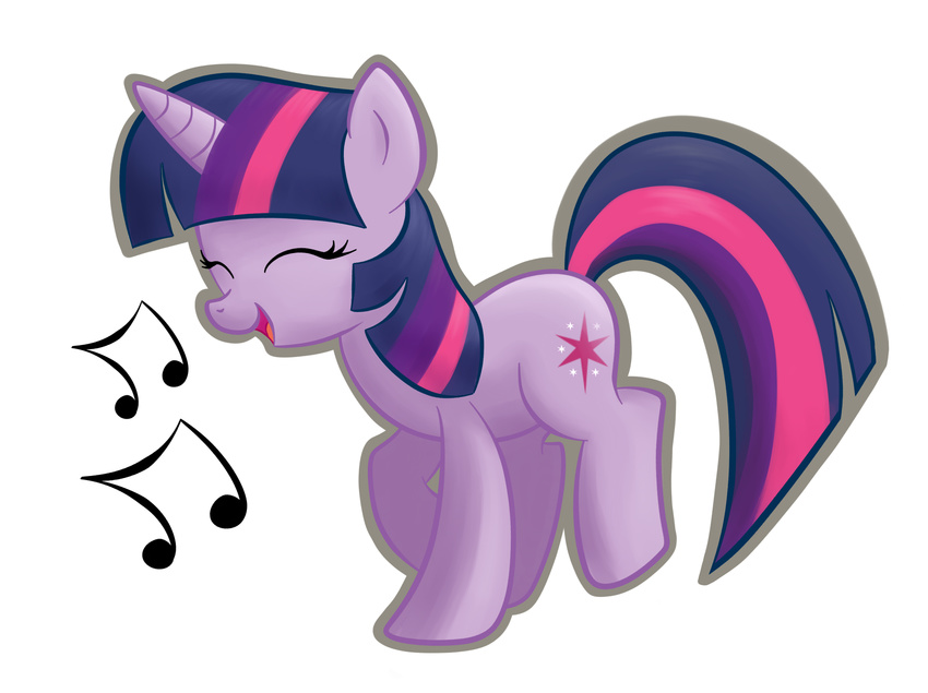 equine female friendship_is_magic horse musical_note my_little_pony pony smitty_g twilight_sparkle_(mlp) unicorn