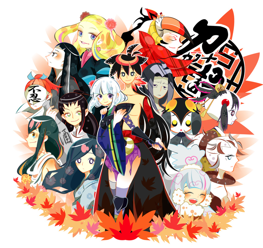 biyorigou higaki_rinne hiteihime_(katanagatari) itezora_konayuki katanagatari kiguchi_zanki maniwa_houou maniwa_pengin sabi_hakuhei souda_emonzaemon togame tsuruga_meisai uneri_ginkaku yasuri_nanami yasuri_shichika