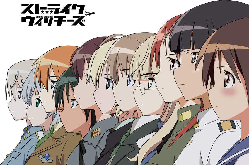 charlotte_e_yeager eila_ilmatar_juutilainen erica_hartmann francesca_lucchini gertrud_barkhorn lynette_bishop minna-dietlinde_wilcke mio_sakamoto miyafuji_yoshika perrine_h_clostermann sanya_v_litvyak strike_witches vector