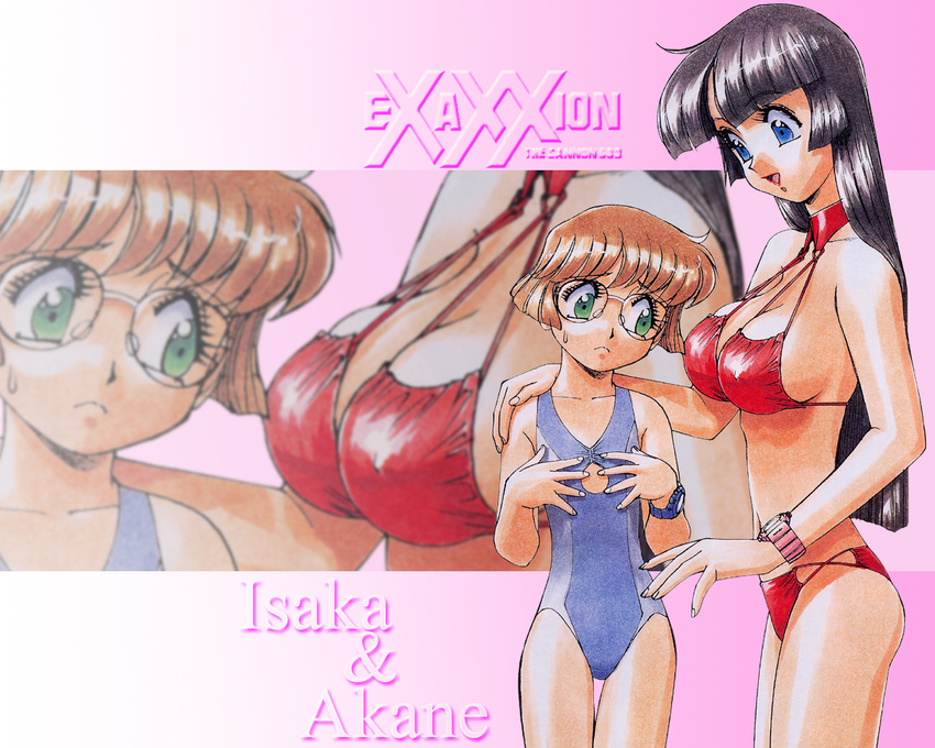 bikini cannon_god_exaxxion hino_akane minakata_isaka mizugi sonoda_kenichi