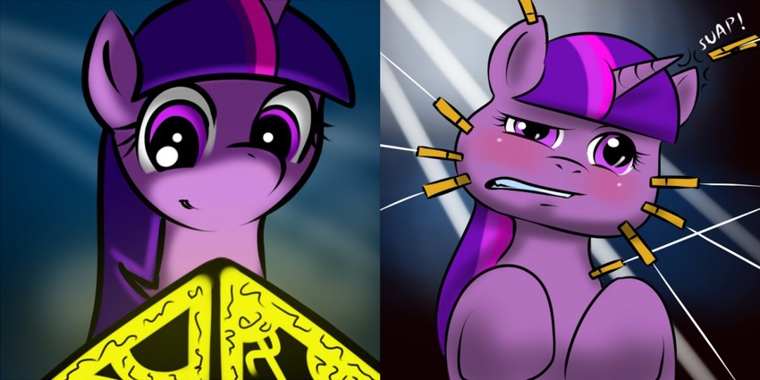 clothespins crossover equine female friendship_is_magic hellraiser horn horse kloudmutt mammal my_little_pony parody pony twilight_sparkle_(mlp) unicorn