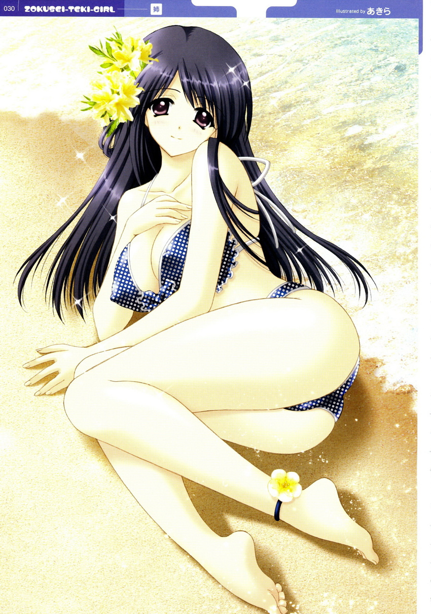 akira bikini cleavage erect_nipples jpeg_artifacts mizugi