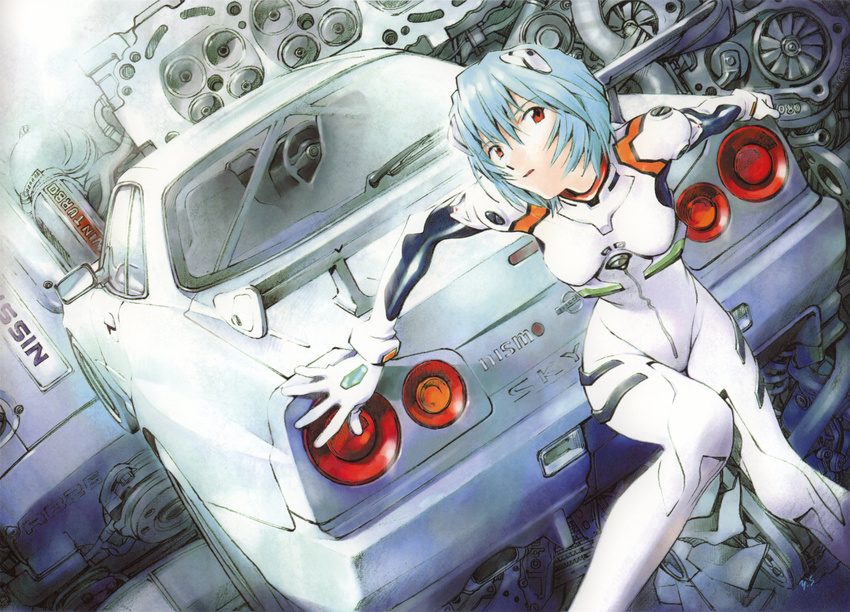 ayanami_rei neon_genesis_evangelion sadamoto_yoshiyuki tagme