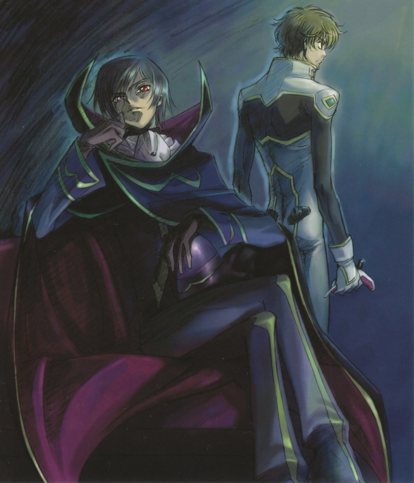 code_geass kimura_takahiro kururugi_suzaku lelouch_lamperouge male ricca