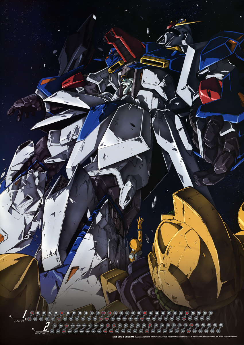 fa_yuiry gundam kamille_bidan mecha zeta_gundam