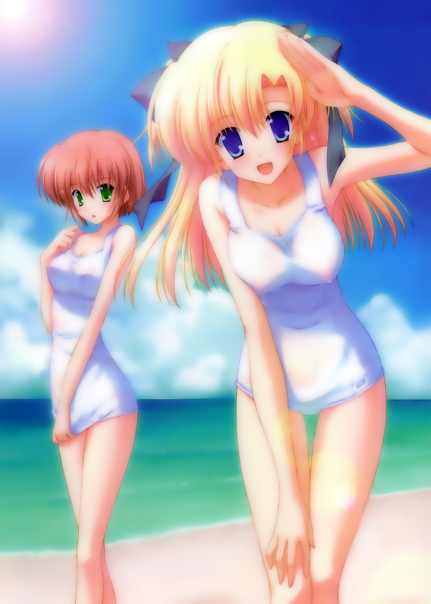 beach canvas_2 housen_elis kikyou_kiri mizugi nanao_naru nipples see_through sukumizu