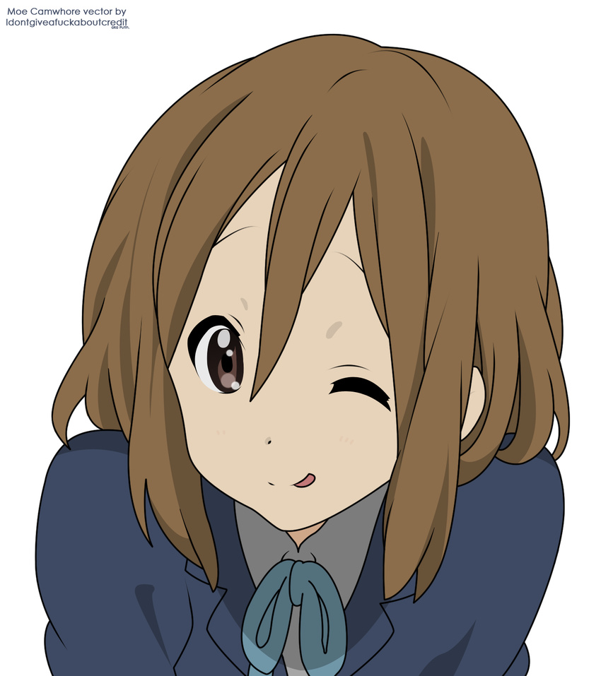 hirasawa_yui k-on! signed transparent_png vector_trace