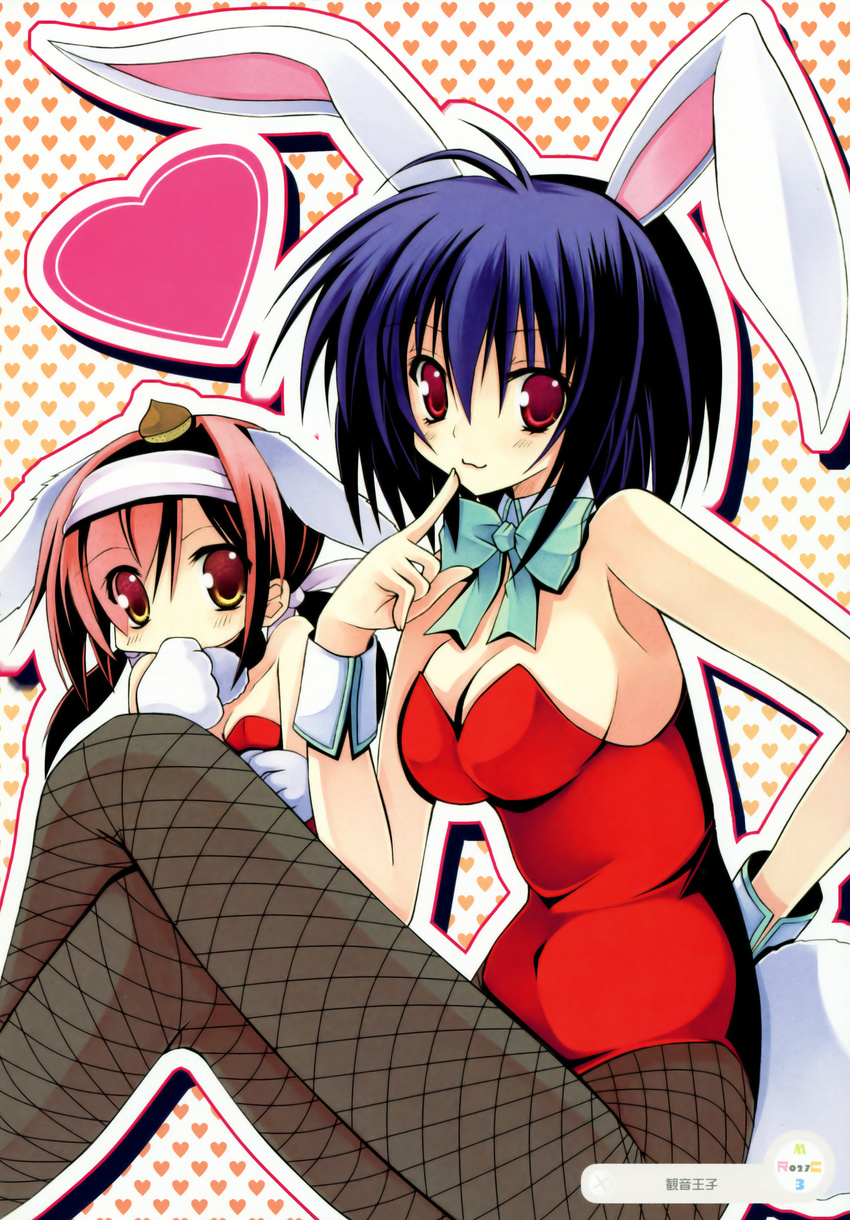 black_lemon-chan bunny_girl cleavage kannon_ouji maron-chan melonbooks pantyhose