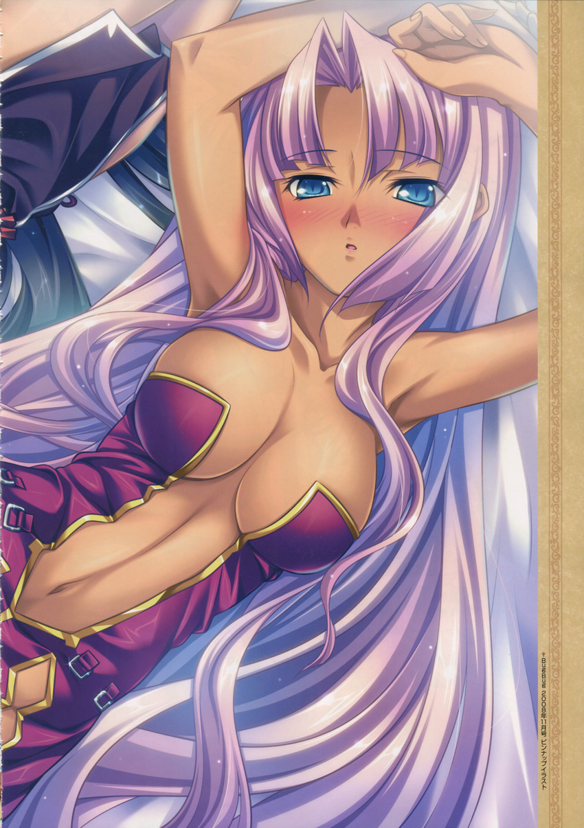 bleed_through cleavage hikage_eiji koihime_musou shuutai sonken