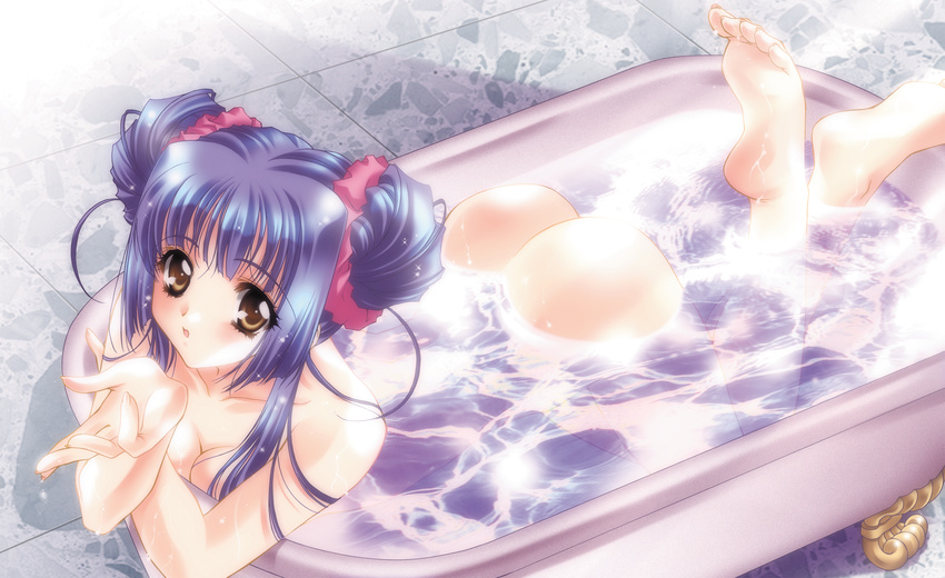 bath carnelian find_similar kao_no_nai_tsuki kuraki_mizuna moonlight_lady nude