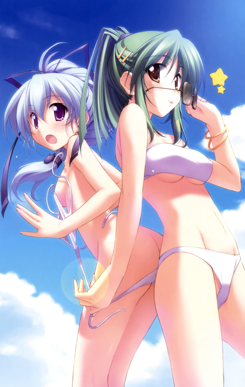 bikini canvas_2 fujinami_tomoko kurashima_tomoyasu mizugi takeuchi_mami wardrobe_malfunction