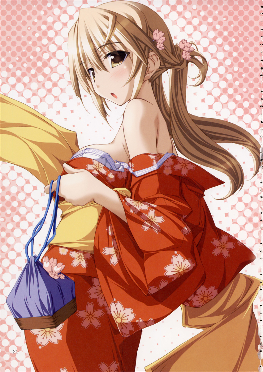 bra cleavage kurashima_tomoyasu till_i_reach_your_tomorrow tsukino_mai yukata