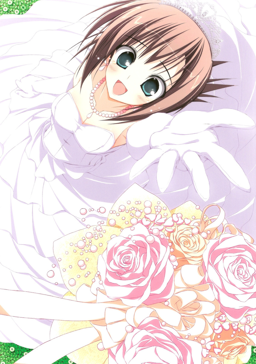 dress jpeg_artifacts scanning_dust subarashiki_hibi suzuri tachibana_kimika tennenseki wedding_dress