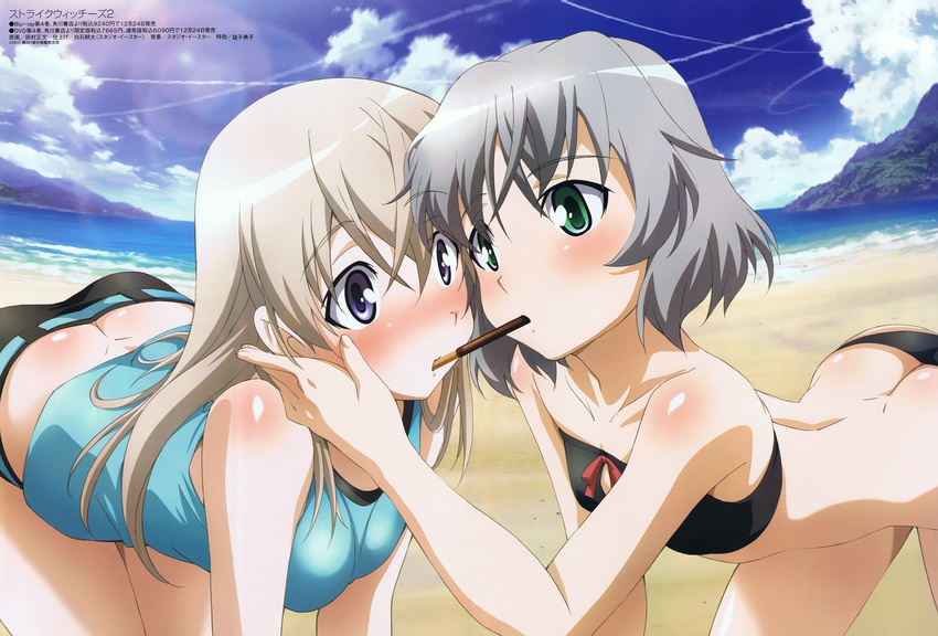 bikini eila_ilmatar_juutilainen mizugi sanya_v_litvyak strike_witches tamura_masafumi