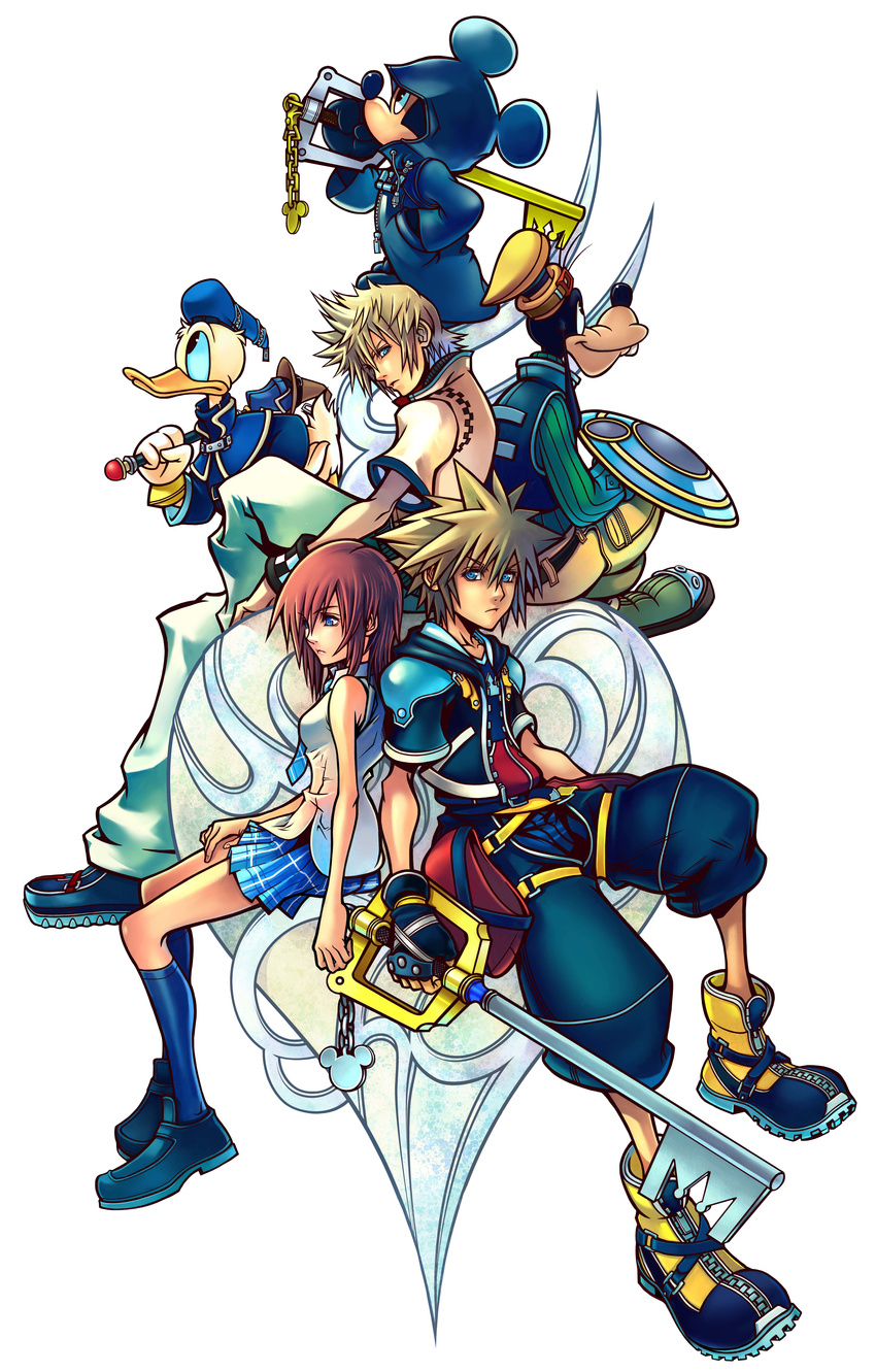 donald_duck goofy kairi kingdom_hearts mickey nomura_tetsuya roxas sora_(kingdom_hearts)