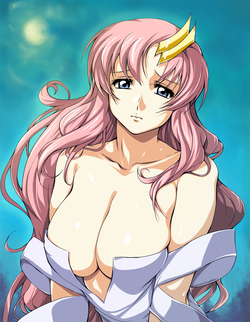 cleavage gundam gundam_seed lacus_clyne zundarepon