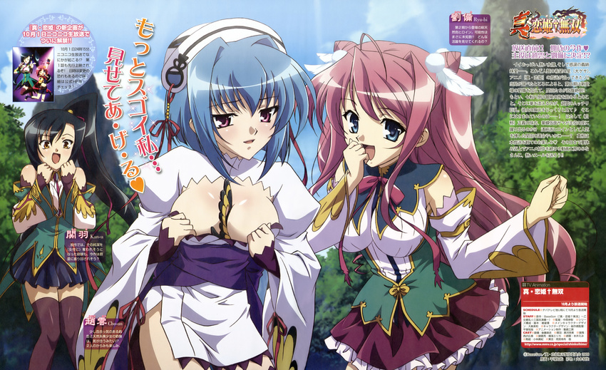 chouun cleavage hiratsuka_tomoya kanu koihime_musou ryuubi screening