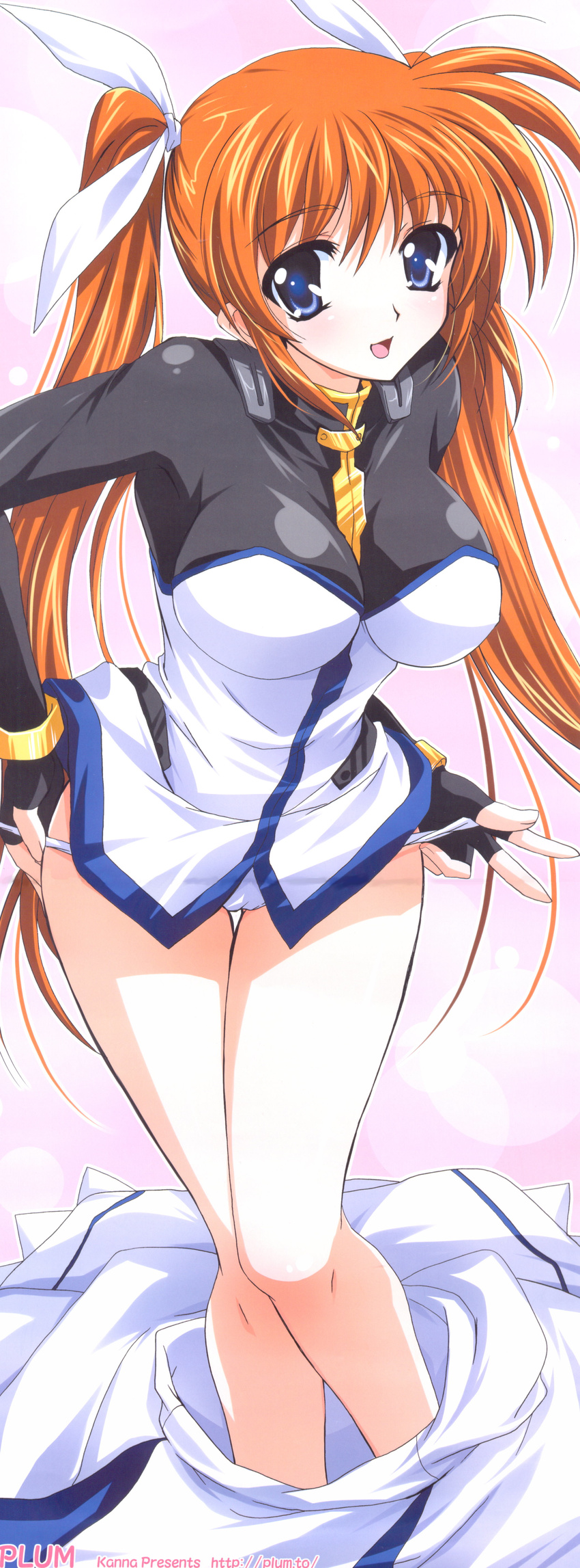 cameltoe crease kanna mahou_shoujo_lyrical_nanoha mahou_shoujo_lyrical_nanoha_strikers pantsu plum takamachi_nanoha undressing