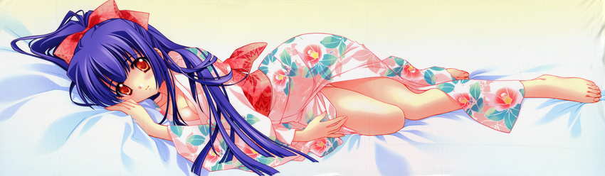 carnelian cleavage dakimakura kuraki_suzuna moonlight_lady yukata