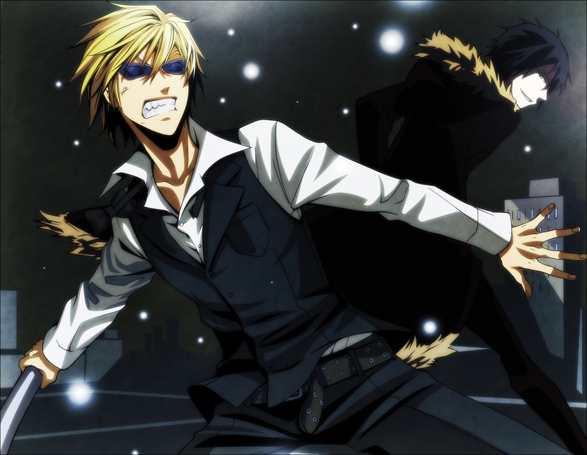 durarara!! heiwajima_shizuo male orihara_izaya scanning_dust tagme