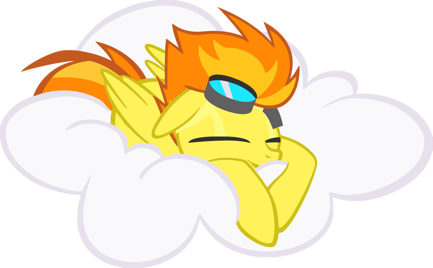 cloud equine eyewear female feral friendship_is_magic goggles hi_res mammal my_little_pony nude pegasus plain_background sleeping solo spitfire_(mlp) transparent_background uniform unknown_artist wings wonderbolts_(mlp)