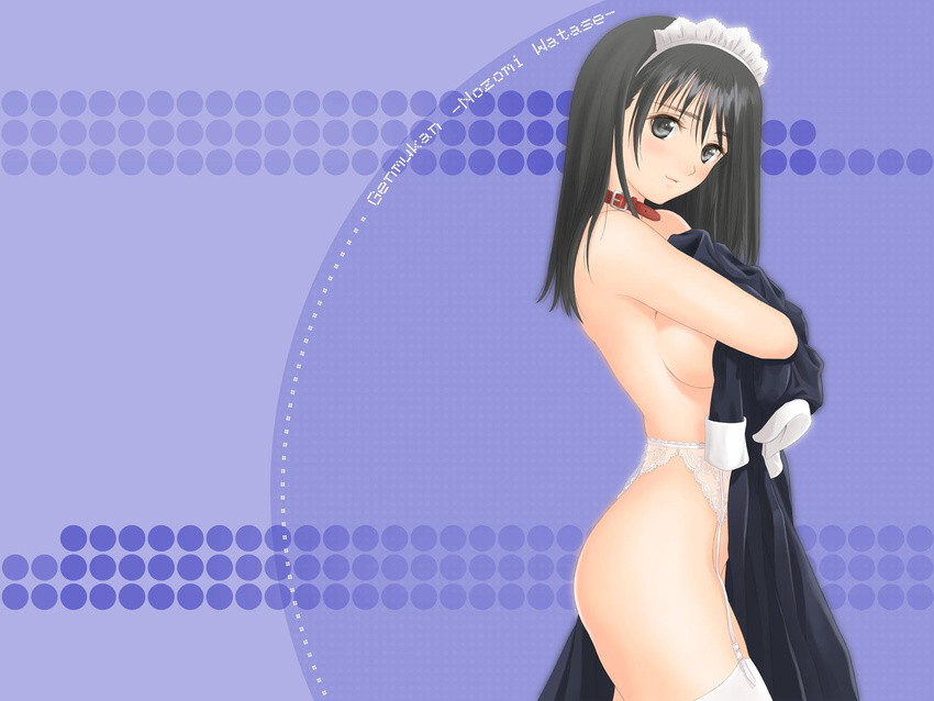 garter_belt genmukan maid nopan nozomi_watase sideboob tagme thighhighs tony