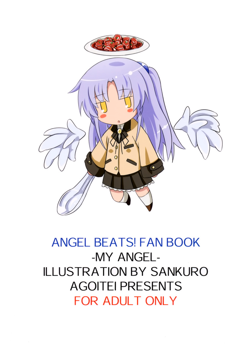 agoitei angel_beats! chibi sankuro school_uniform tenshi wings