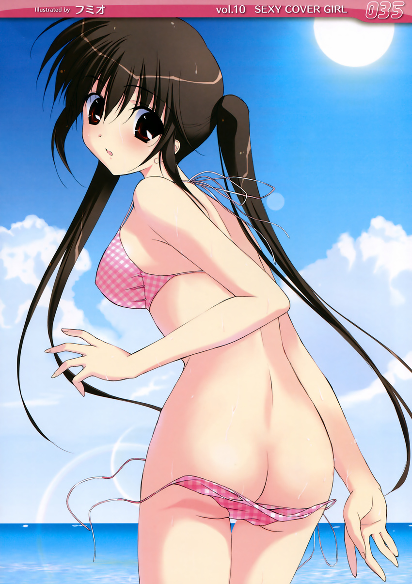 beach bikini fumio mizugi oshiri wardrobe_malfunction