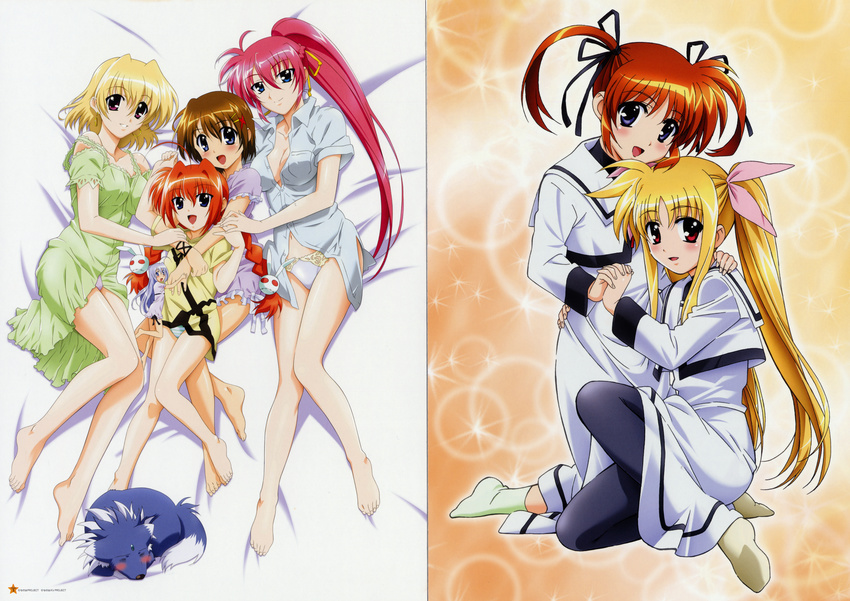 fate_testarossa mahou_shoujo_lyrical_nanoha mahou_shoujo_lyrical_nanoha_a's pantsu reinforce_zwei screening shamal signum tagme takamachi_nanoha vita yagami_hayate zafira