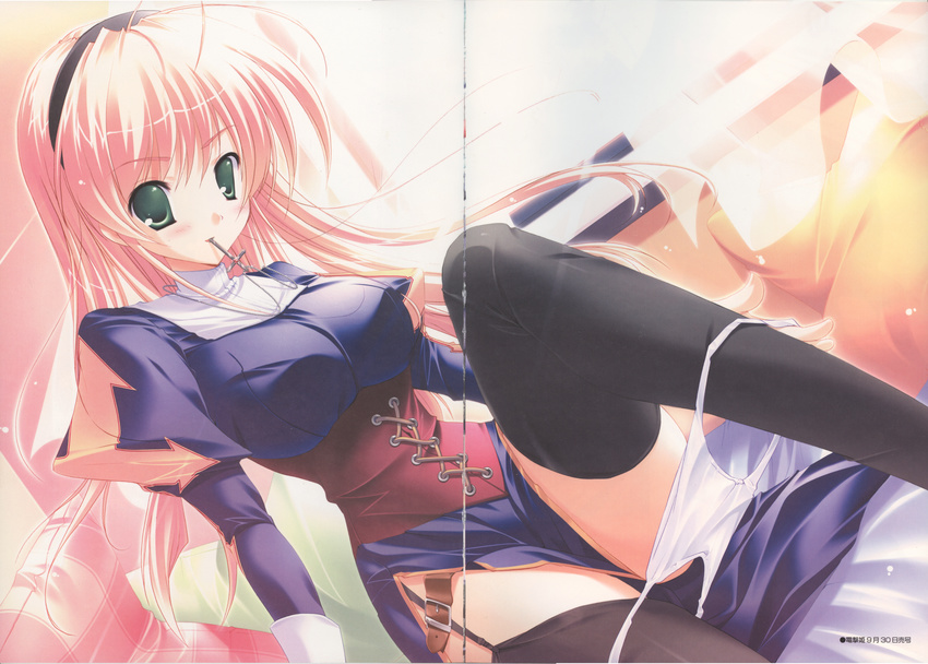 bleed_through fixme gap mikeou miraroma nun pantsu panty_pull seihouin_erika stockings thighhighs